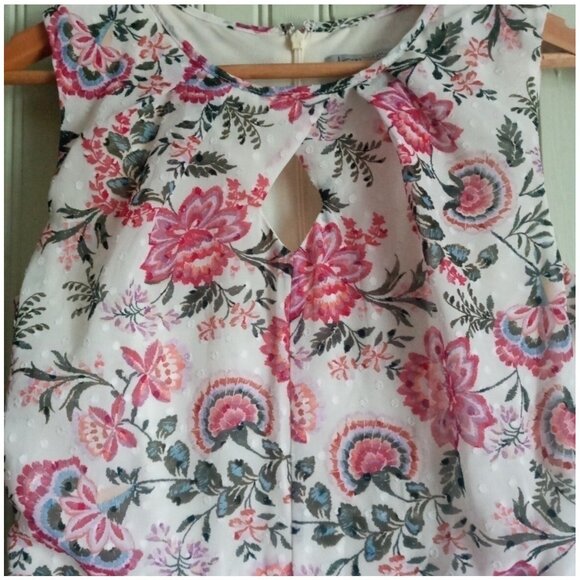 Danny & Nicole Floral Embroidered Midi Dress Size 8 – Sleeveless Summer Party - Picture 9 of 11
